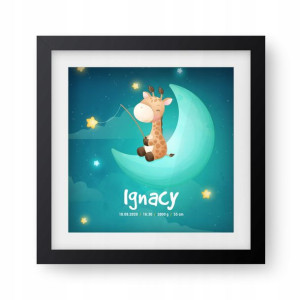 Lampka Nocna Z Imieniem I Metryczką Dla Dzieci Led