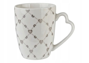 Kubek Gatunkowa Porcelana Koronkowe Serce 350ml.