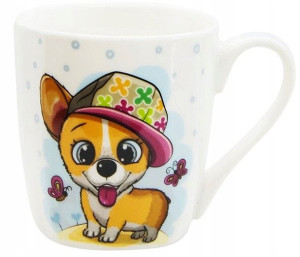 Dziecięcy Kubek Gatunkowa Porcelana Piesek 300ml.