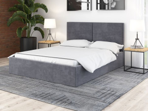 Łóżko tapicerowane LUX DUO 160x200 z pojemnikiem