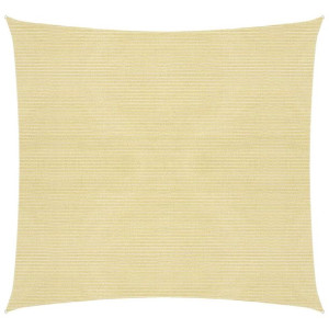 Żagiel przeciwsłoneczny, 160 g/m², beżowy, 6x6 m, HDPE