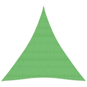 Żagiel przeciwsłoneczny, 160 g/m², jasnozielony, 3x4x4 m, HDPE