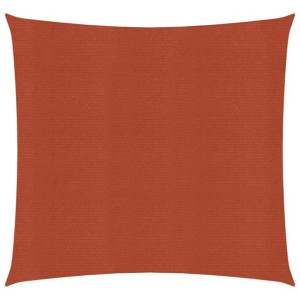 Żagiel przeciwsłoneczny, 160 g/m², terakotowy, 7x7 m, HDPE