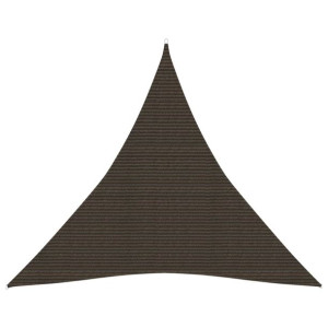 Żagiel przeciwsłoneczny, 160 g/m², brązowy, 6x6x6 m, HDPE