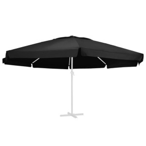 Pokrycie do parasola ogrodowego, czarne, 600 cm