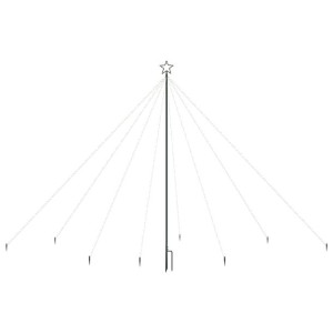 Choinka z lampek ułożonych w wodospad, 576 diod LED, 3,6 m