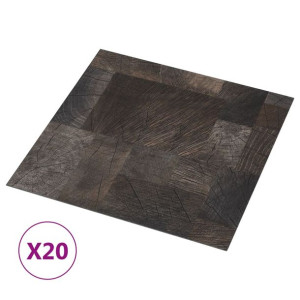 Samoprzylepne panele podłogowe, 20 szt., PVC, 1,86 m², drewno