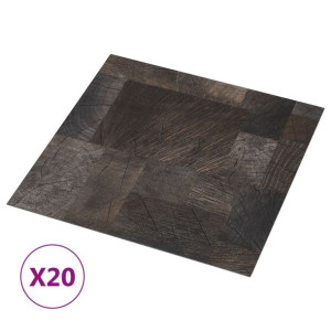 Samoprzylepne panele podłogowe, 20 szt., PVC, 1,86 m², drewno
