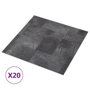 Samoprzylepne panele podłogowe, 20 szt., PVC, 1,86 m², drewno