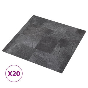 Samoprzylepne panele podłogowe, 20 szt., PVC, 1,86 m², drewno