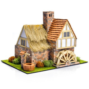 DOMUS KITS Składany Domek z Cegły 3D - Młyn Wodny