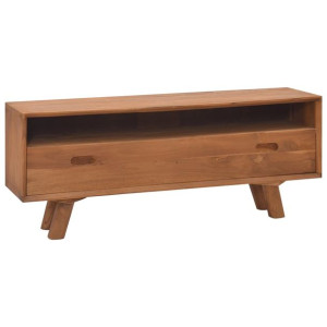 Szafka pod telewizor, 110x30x45 cm, lite drewno tekowe