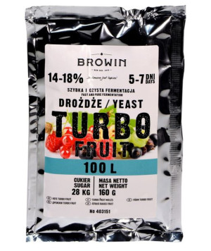 Drożdże Turbo Fruit Na 100l Browin Do Wina 403151
