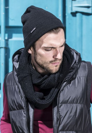 Czapka Zimowa Basic Flap Beanie Black