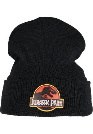 Zimowa Czapka Jurassic Park Logo Beanie Black