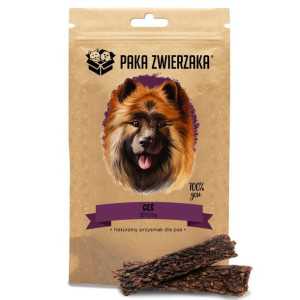 Paka Zwierzaka Stripsy Gęś 100 % Przysmak Dla Psa 80 g