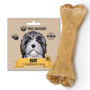 Paka Zwierzaka Kość Z Dodatkiem Kozy XL Przysmak Dla Psa 115 g