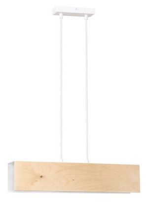 Biała wisząca lampa nad stół - D003-Nomad