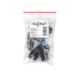 Kapturki do pedicure 13 mm gradacja 180 10 szt Lux AlleMed Szare Grey