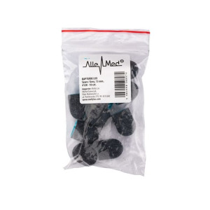 Kapturki do pedicure 13 mm gradacja 120 10 szt Lux AlleMed Szare Grey