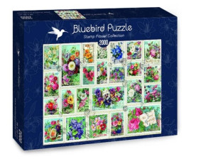 Puzzle 2000 Znaczki Z Kwiatami