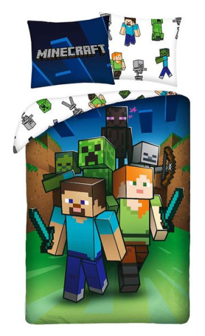 Pościel Bawełniana MINECRAFT 140x200