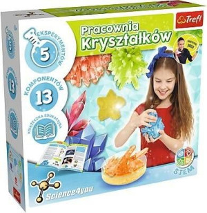 Pracownia kryształków Science4you 5 eksperymentów Trefl 2019