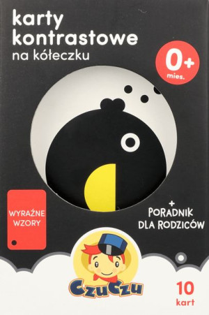CZUCZU Karty kontrastowe na kółeczku 0msc+
