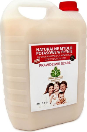 Mydło potasowe Prawdziwe szare hipoalergiczne dla niemowląt dzieci i dorosł