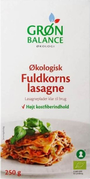 Makaron (semolinowy Pełnoziarnisty) Lasagne Bio 250 G - Gron Balance