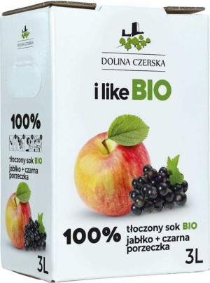 Sok Jabłkowy Z Czarną Porzeczką Bio 3 L - Dolina Czerska