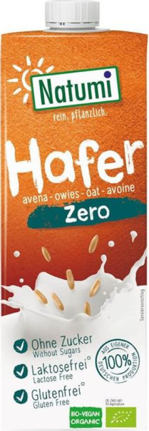 Napój Owsiany Zero Bez Cukrów Bezglutenowy Bio 1 L - Natumi