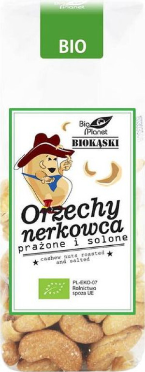 Orzechy Nerkowca Prażone I Solone Bio 100 G - Bio Planet