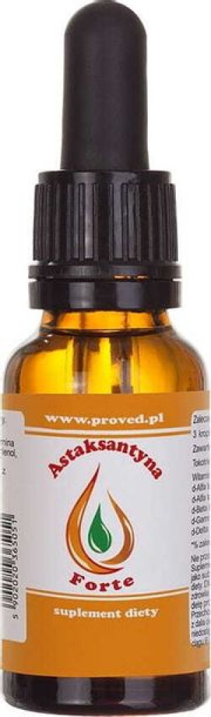 Astaksantyna Forte 20ml 550 kropli Proved