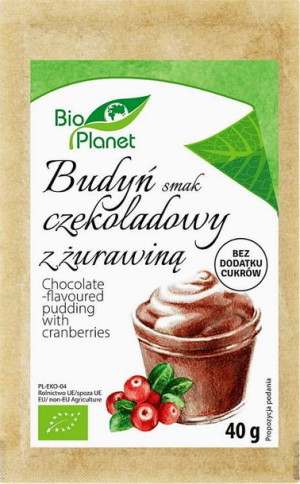 Budyń O Smaku Czekoladowym Z Żurawiną Bio 40 G - Bio Planet