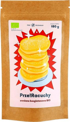 Mieszanka Na Racuchy Owsiane Bezglutenowa Bio 180 G - Pięć Przemian