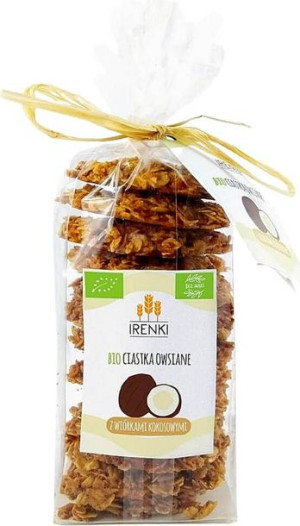 Ciastka Owsiane Z Wiórkami Kokosowymi Bio 150 G - Irenki
