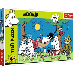 Trefl Radosny dzień Muminków puzzle maxi 24 elementy