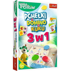 Trefl (01921) Gra Pchełki/Domino/Kuku gra 3w1 Trefliki