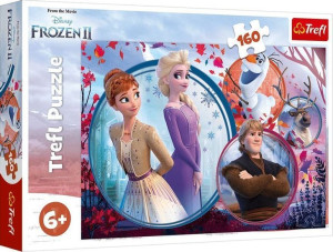 Trefl Puzzle 160 elementów Siostrzana przygoda. Disney Frozen II 15374