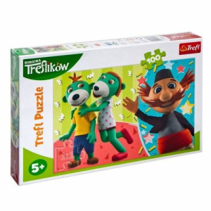 Trefl Puzzle 100 elementów Trefliki i wujcio. Rodzina Treflików
