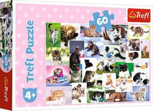 Trefl Puzzle 60 elementów Koci świat