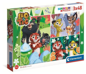 Puzzle 3x48 Super Kolor Leo I Tig