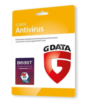 G Data AntiVirus Karta Klucz - 1 komputer 1 rok