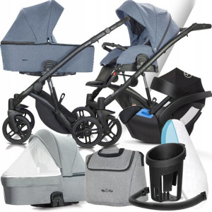 Wózek Milu Kids 3w1 Atteso Ats-19 I + Cybex Aton 5
