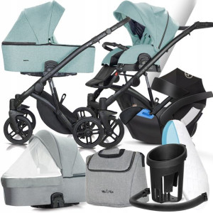 Wózek Milu Kids 3w1 Atteso Ats-16 I + Cybex Aton 5