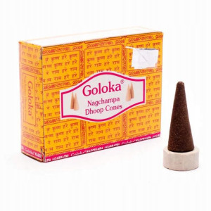 Kadzidła stożkowe Nag Champa Goloka dhoop
