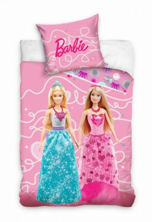  Pościel Dziewczęca BARBIE różowa 160X200