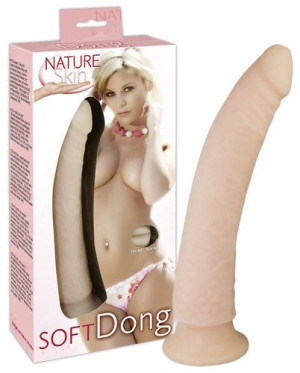 Dildo Z Przyssawka Cyberskóra 24 Cm Punkt G