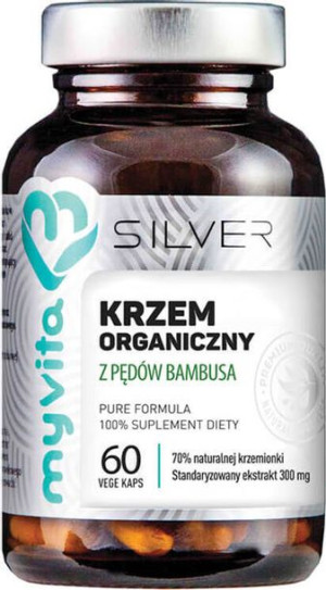 Krzem organiczny z pędów bambusa 70% naturalnej krzemionki standaryzowany e